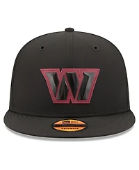 New Era Men's Black Washington Commanders 2026 Sideline 9FIFTY Snapback Hat