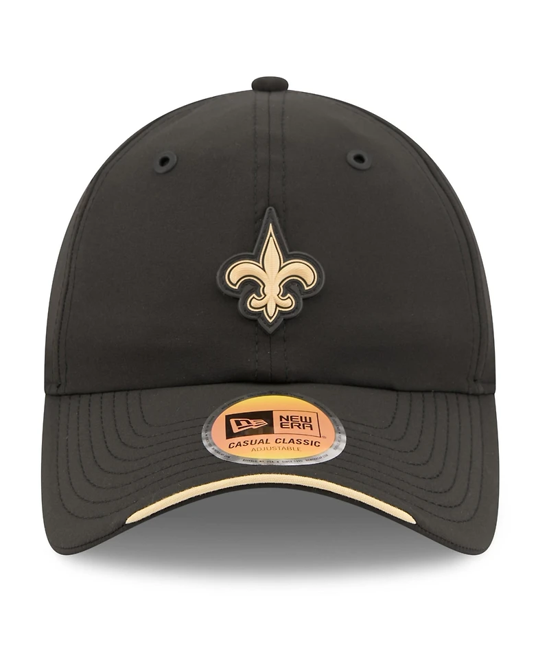 New Era Men's Black New Orleans Saints 2026 Sideline Casual Classic Adjustable Hat