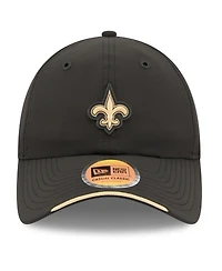 New Era Men's Black New Orleans Saints 2026 Sideline Casual Classic Adjustable Hat