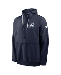 Nike Men's Navy Dallas Cowboys Sideline Broken Rules Alternate Anorak Half-Zip Hoodie