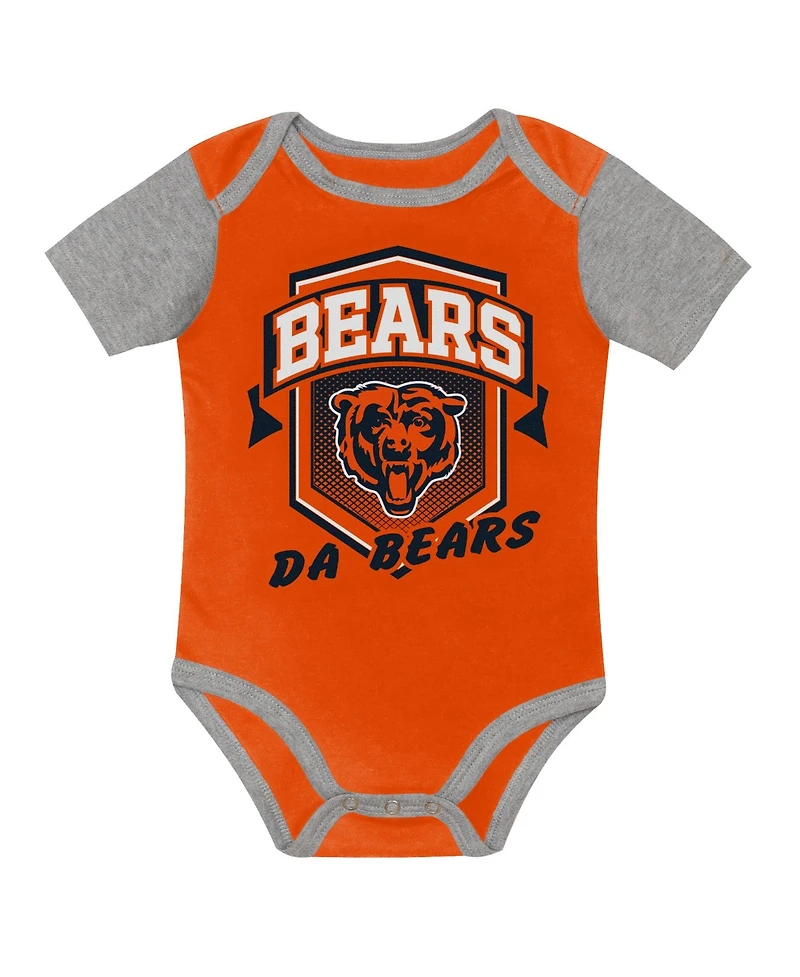 Outerstuff Baby Boys and Girls 3-Piece Chicago Bears First Round Pick Creeper