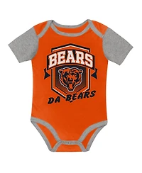 Outerstuff Baby Boys and Girls 3-Piece Chicago Bears First Round Pick Creeper