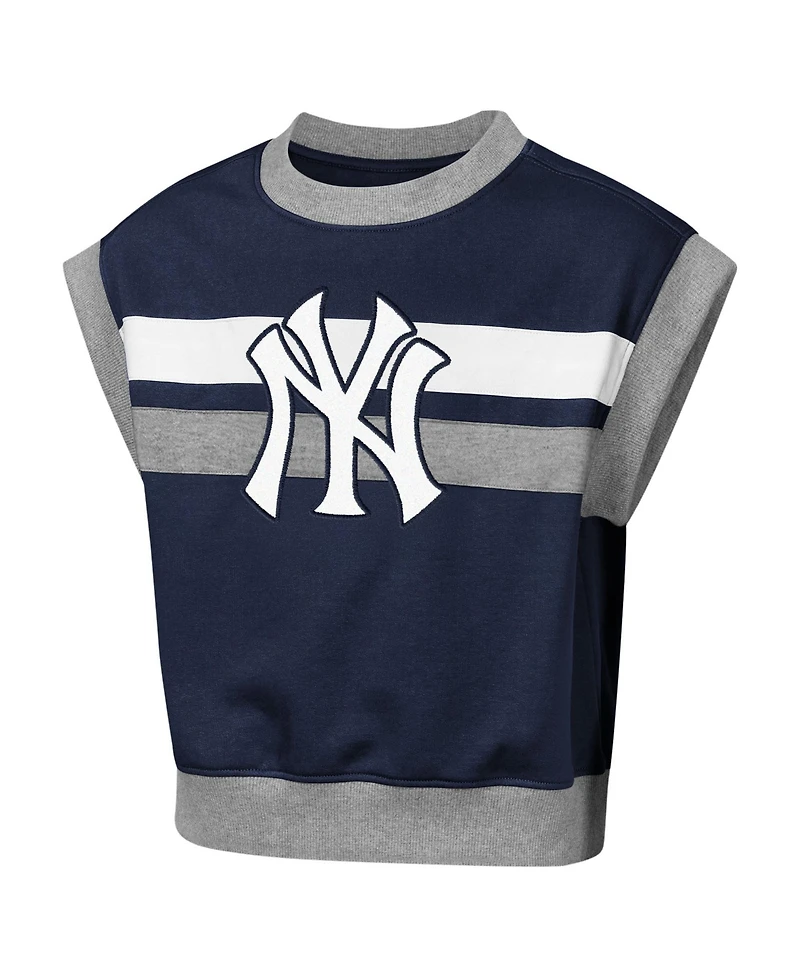 Outerstuff Big Boys and Girls 2-piece Navy New York Yankees League Short Stop T-Shirt Shorts