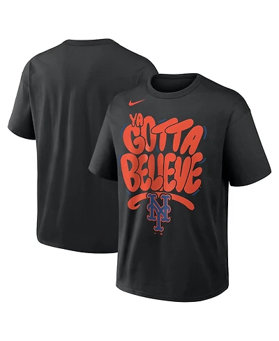 Nike Men's Black New York Mets Graffiti Local Max90 T-Shirt