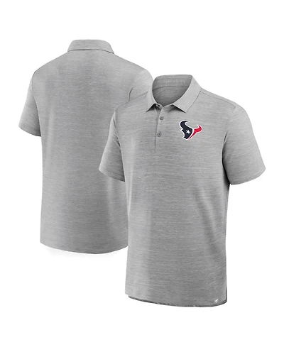 Fanatics Men's Heather Gray Houston Texans Clutch Polo Shirt
