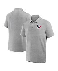 Fanatics Men's Heather Gray Houston Texans Clutch Polo Shirt