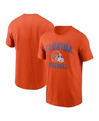 Jordan Men's Orange Florida Gators Campus Football Helmet T-Shirt