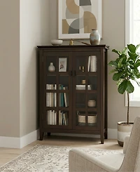 Simpli Home Artisan Solid Wood Medium Storage Cabinet