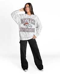 Gameday Couture Women's Arctic Camo Denver Broncos Whiteout Oversized Premium Fleece Sweatshirt