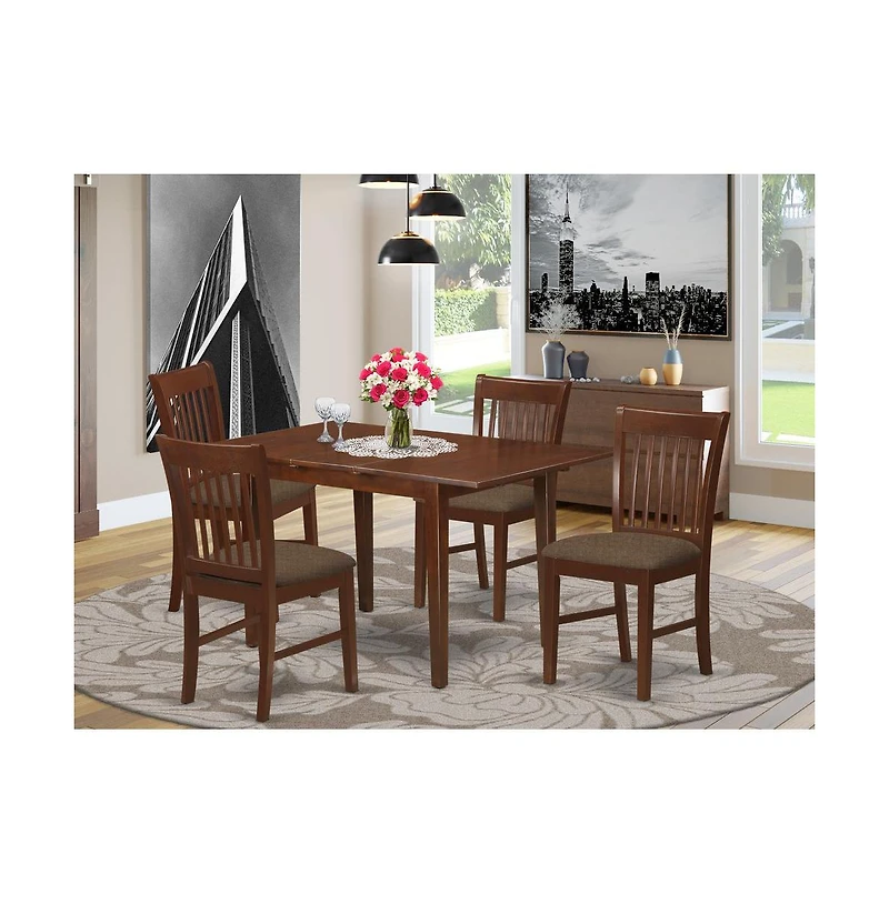 East West Furniture 5 Pc Kitchen nook Dining set