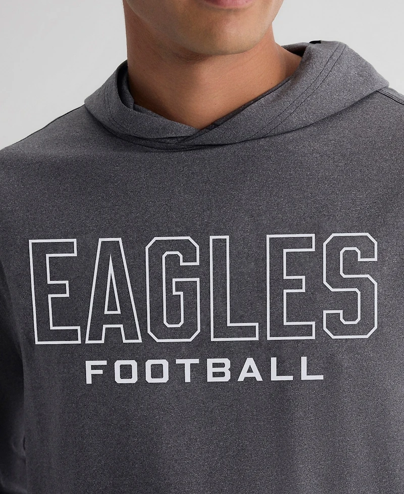 Fanatics Men's Charcoal Philadelphia Eagles ClutchLong sleeves Hooded T-Shirt