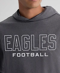Fanatics Men's Charcoal Philadelphia Eagles ClutchLong sleeves Hooded T-Shirt
