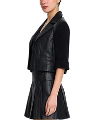 Central Park West Women's Quinn Cropped X Sweater Jkt