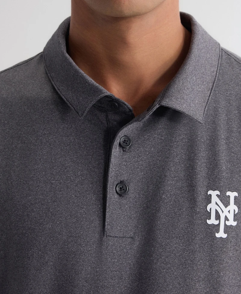 Fanatics Men's Charcoal New York Mets Clutch Polo Shirt