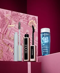 Lancome 3-Piece Idole Mascara, Cils Booster Mascara Primer & Bi-Facil Eye Makeup Remover Set