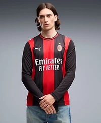 Puma Men's Black/Red Ac Milan 2026/27 Home ReplicaLong sleeves Jersey