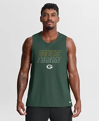 Nike Men's Green Bay Packers Kickoff Miler Dri-fit Tank Top