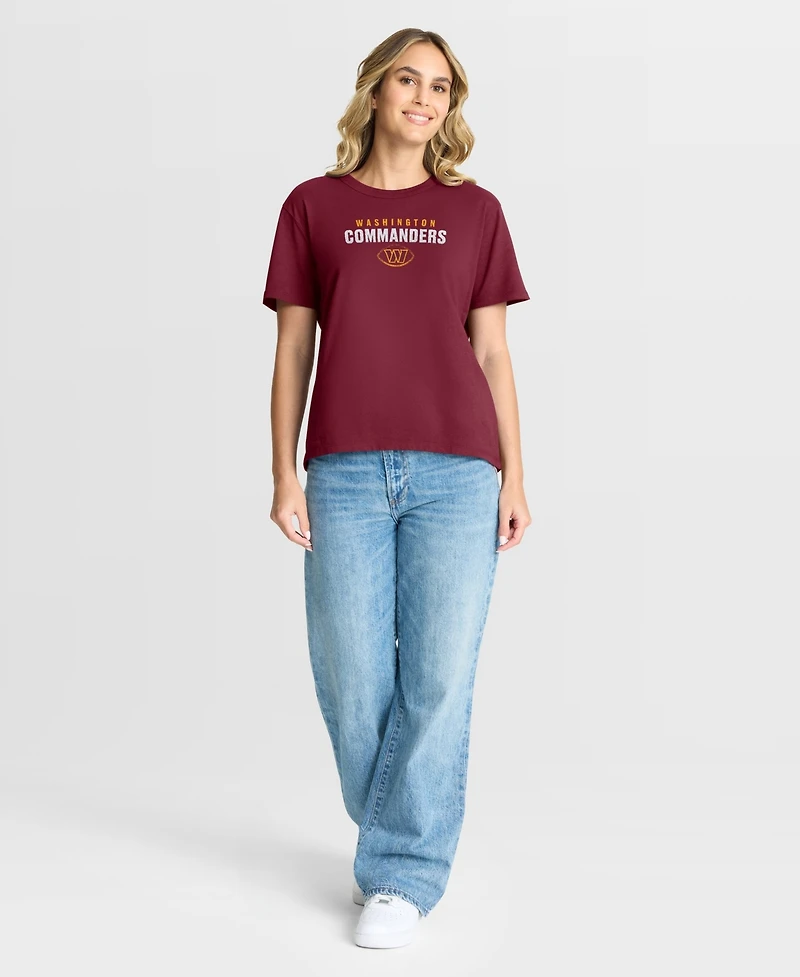 Fanatics Women's Burgundy Washington Commanders Fade Legacy T-Shirt