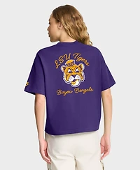 Nike Women's Purple Lsu Tigers Legacy Pocket Boxy T-Shirt