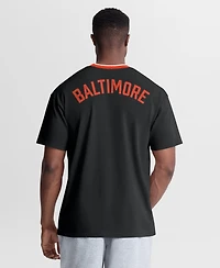 Nike Men's Black Baltimore Orioles Cooperstown Collection Ringer T-Shirt