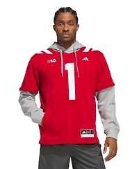 Adidas Men's 1 Scarlet Nebraska Huskers Home Hoodie