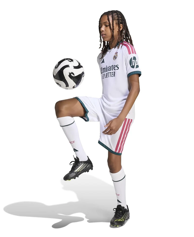 Adidas Big Boys and Girls White Real Madrid 2026/27 Home Replica Jersey