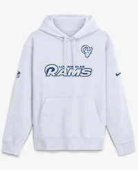 Nike Men's Los Angeles Rams Fearsome White End Drive Fleece Hoodie