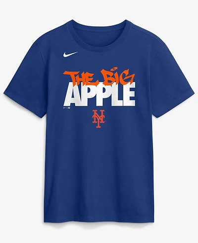 Nike Men's Royal New York Mets City Connect Handwriting Club T-Shirt