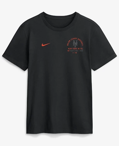 Nike Men's Black New York Mets Split Logo T-Shirt