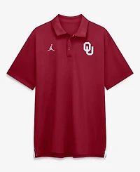 Jordan Men's Crimson Oklahoma Sooners 2026 Sideline Tour Dri-fit Polo Shirt