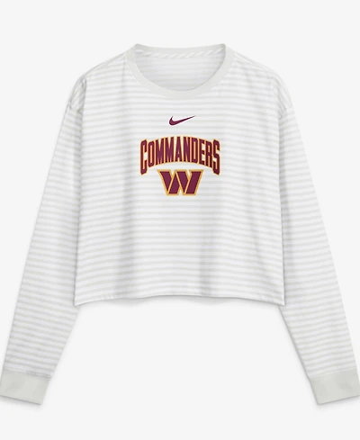 Nike Women's White Washington Commanders Loose Fit Crop Top