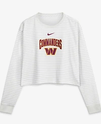 Nike Women's White Washington Commanders Loose Fit Crop Top