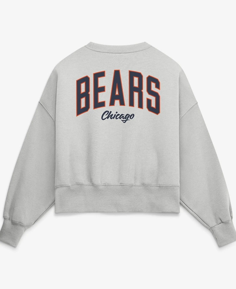 Nike Women's Gray Chicago Bears Oversized Primetime Phoenix Fleece Sweatshirt