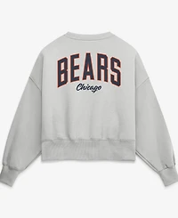 Nike Women's Gray Chicago Bears Oversized Primetime Phoenix Fleece Sweatshirt