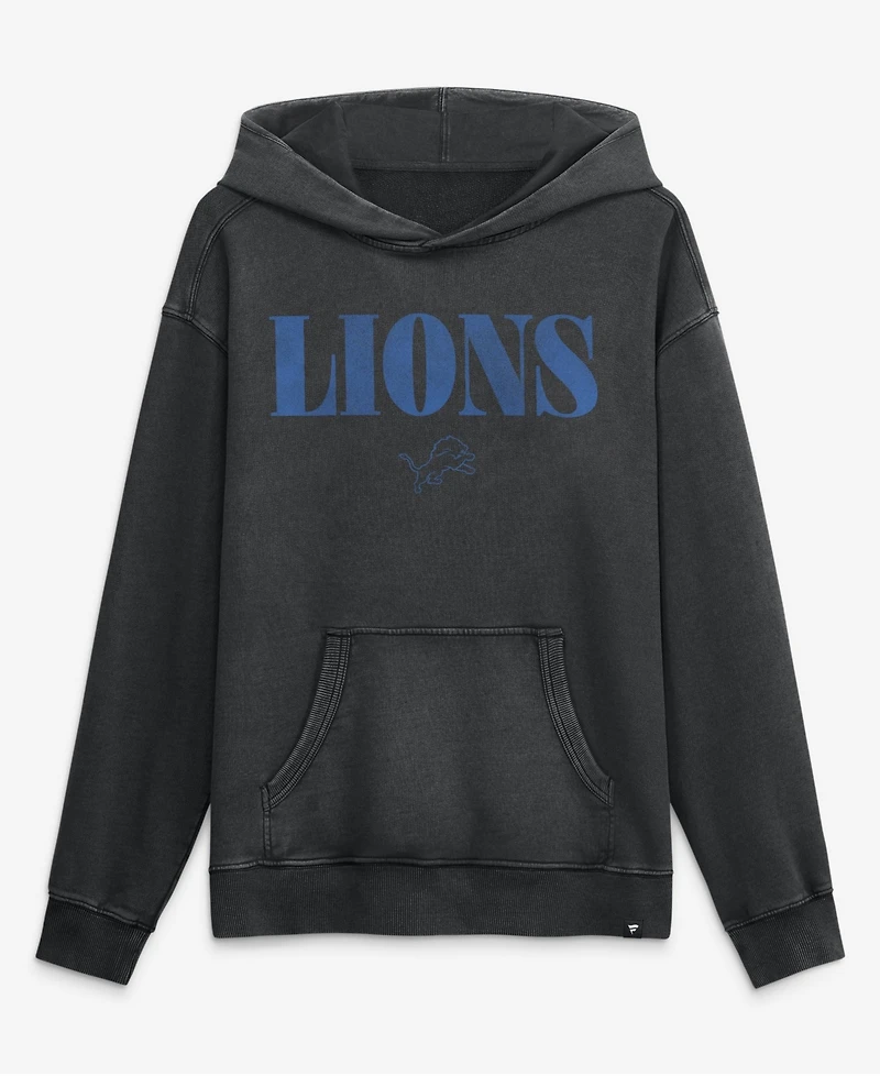 Fanatics Men's Black Detroit Lions Relaxed Intense Rivalry French Terry Hoodie