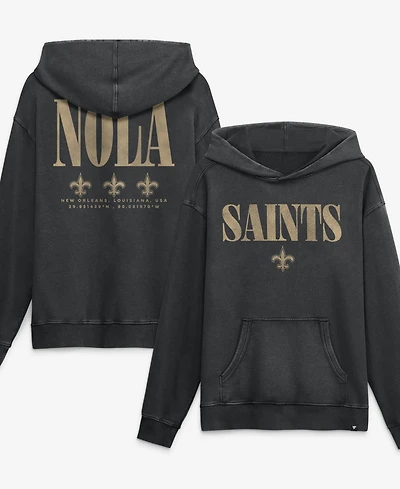 Fanatics Men's Black New Orleans Saints Relaxed Intense Rivalry French Terry Hoodie