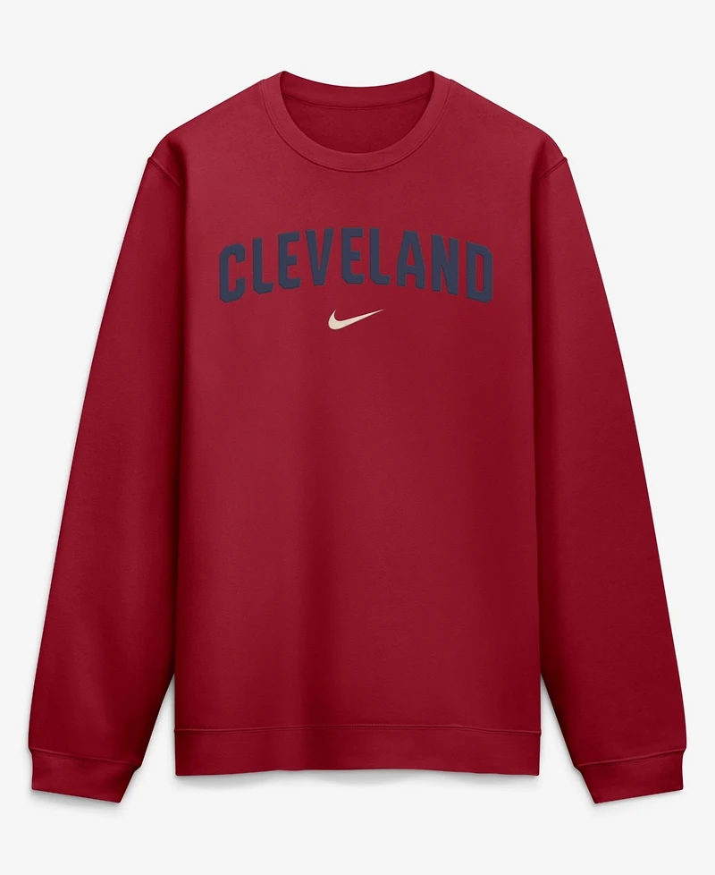 Nike Men's Red Cleveland Guardians City Connect Club Sweatshirt