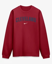 Nike Men's Red Cleveland Guardians City Connect Club Sweatshirt