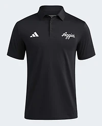 Adidas Men's Black Texas A M Aggies Ultimate 365 Solid Polo Shirt