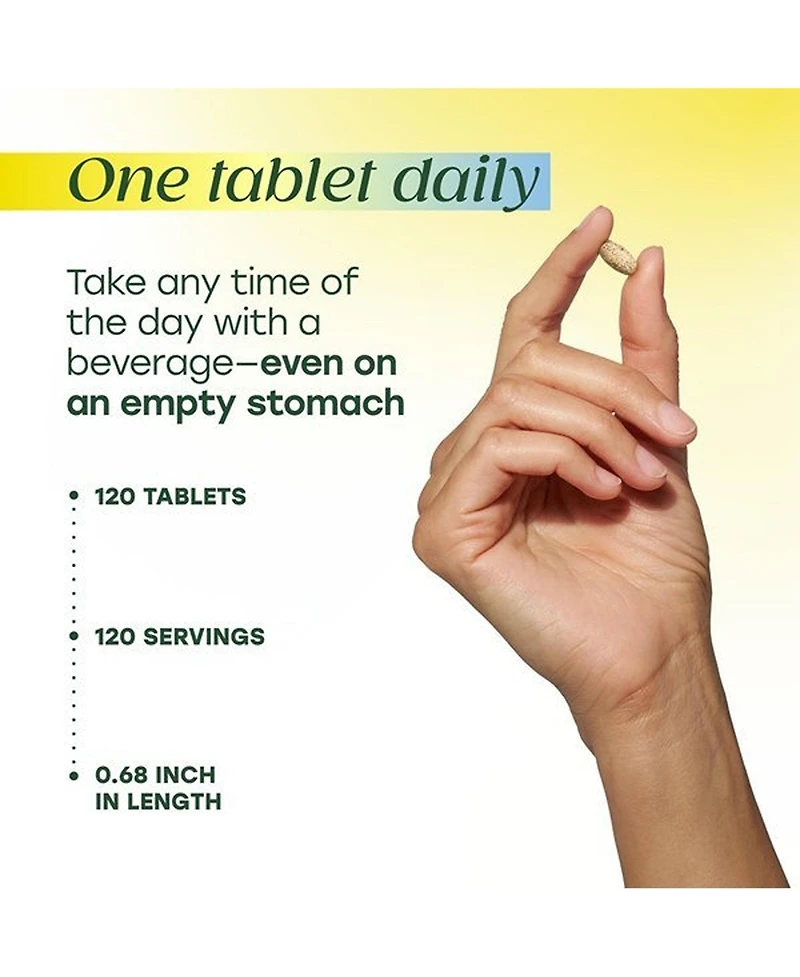 MegaFood Men's 55 Plus One Daily Multivitamin, 120 Tablets