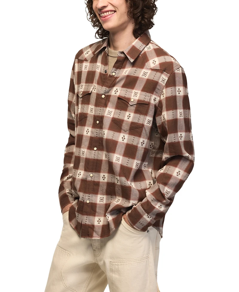 Lucky Brand Men's Mesa Western Plaid Shirt