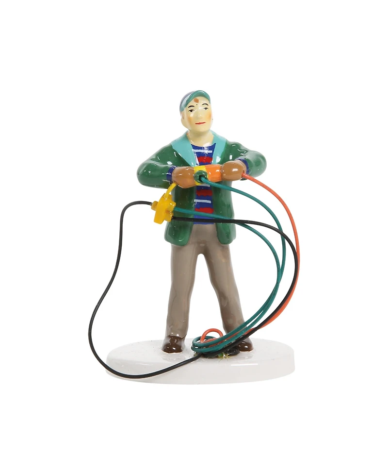 Department 56 Snow Village Fire It Up Dad Christmas Vacation Figure