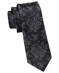 Dkny Men's Photo Print Floral Slim Tie
