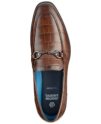 Johnston & Murphy Men's Gibbons Bit Memory Foam Almond-Toe Loafers