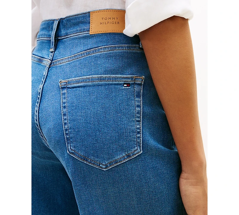 Tommy Hilfiger Women's High-Waisted Bermuda Denim Shorts, 9" Inseam