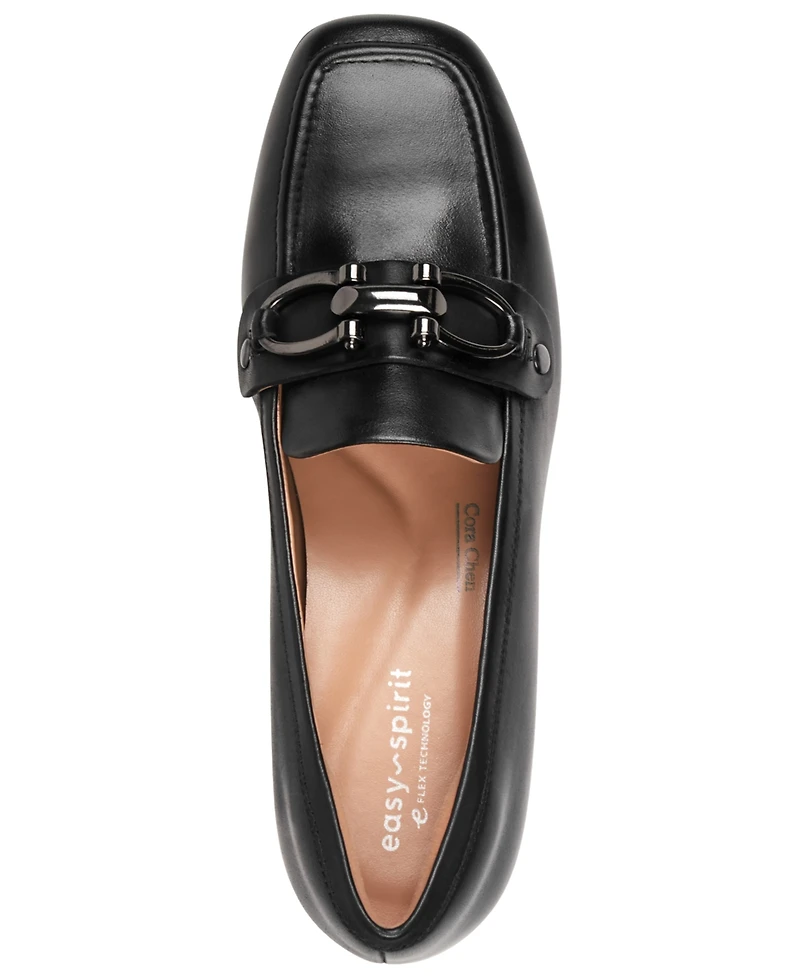 Easy Spirit Women's Falyn eFlex Bit Block Heel Dress Loafers