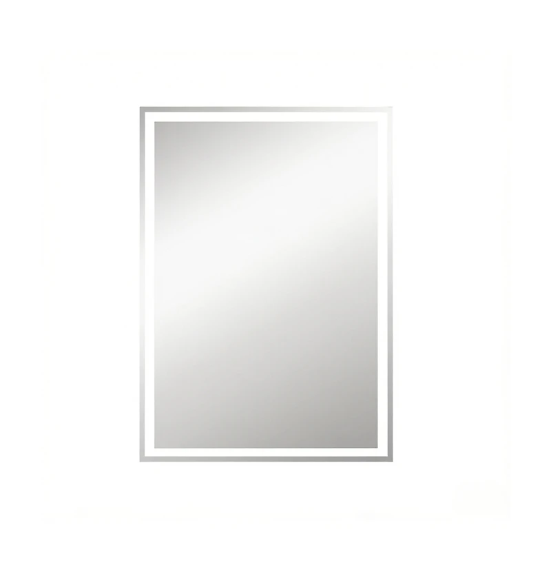 Busdays Modern Lighted Makeup Mirror Wall Mounted Led Bathroom Vanity Mirror Only Mirror