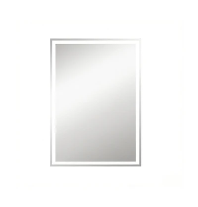 Busdays Modern Lighted Makeup Mirror Wall Mounted Led Bathroom Vanity Mirror Only Mirror