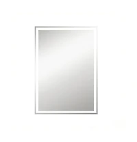 Busdays Modern Lighted Makeup Mirror Wall Mounted Led Bathroom Vanity Mirror Only Mirror