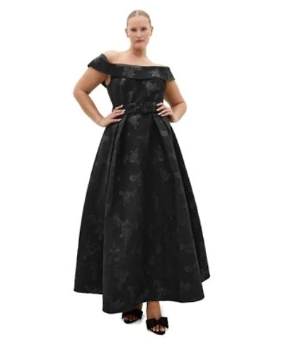 City Chic Plus Size High Status Off Shoulder A Line Maxi Dress